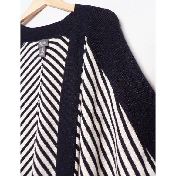 Chico's Travelers Collection Striped Cardigan Sweater Dolman Kimono Open Front L - Picture 15 of 16